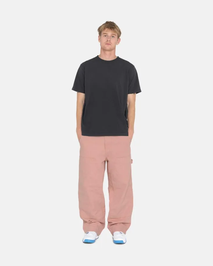 Pants Men Stussy CANVAS WORK PANT Salmon Pants Men Stussy CANVAS WORK PANT Salmon