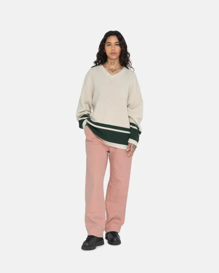 Pants Men Stussy CANVAS WORK PANT Salmon Pants Men Stussy CANVAS WORK PANT Salmon