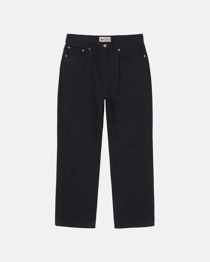 Pants Men Stussy OVERDYED CLASSIC JEAN Black