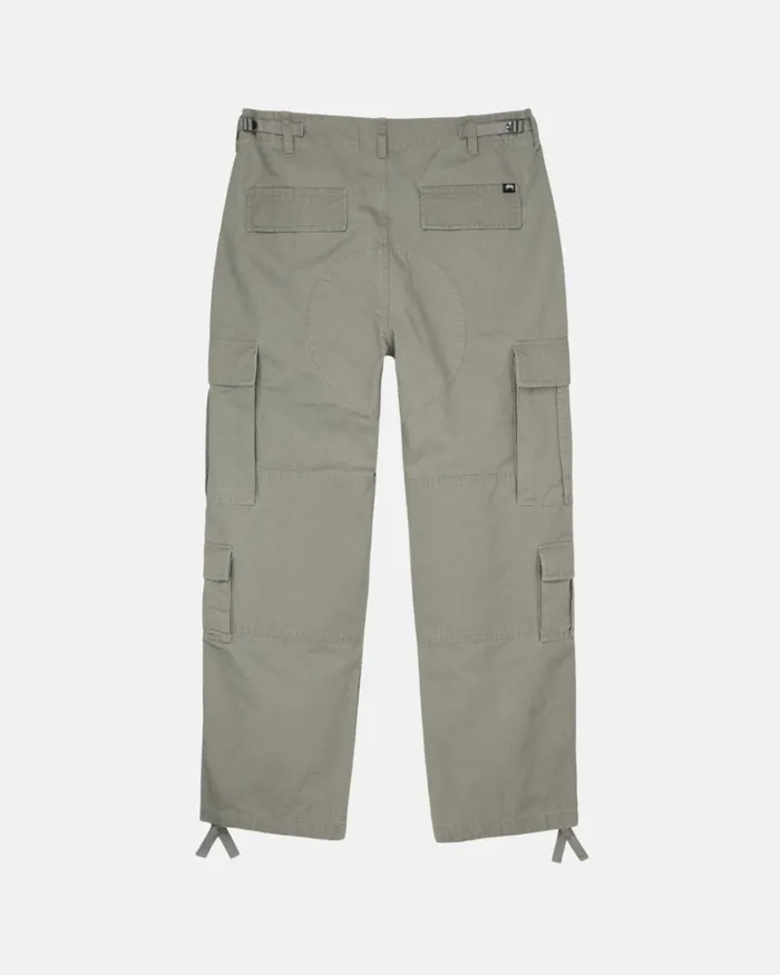 Pants Men Stussy RIPSTOP SURPLUS CARGO Olive Pants Men Stussy RIPSTOP SURPLUS CARGO Olive