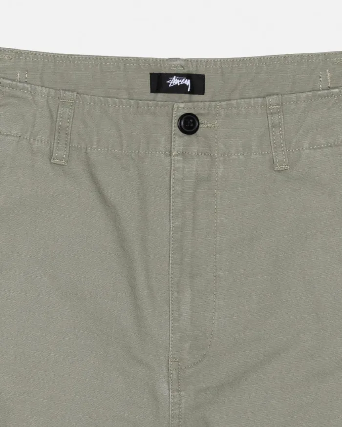 Pants Men Stussy RIPSTOP SURPLUS CARGO Olive Pants Men Stussy RIPSTOP SURPLUS CARGO Olive