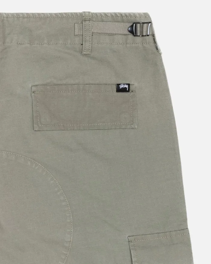 Pants Men Stussy RIPSTOP SURPLUS CARGO Olive Pants Men Stussy RIPSTOP SURPLUS CARGO Olive