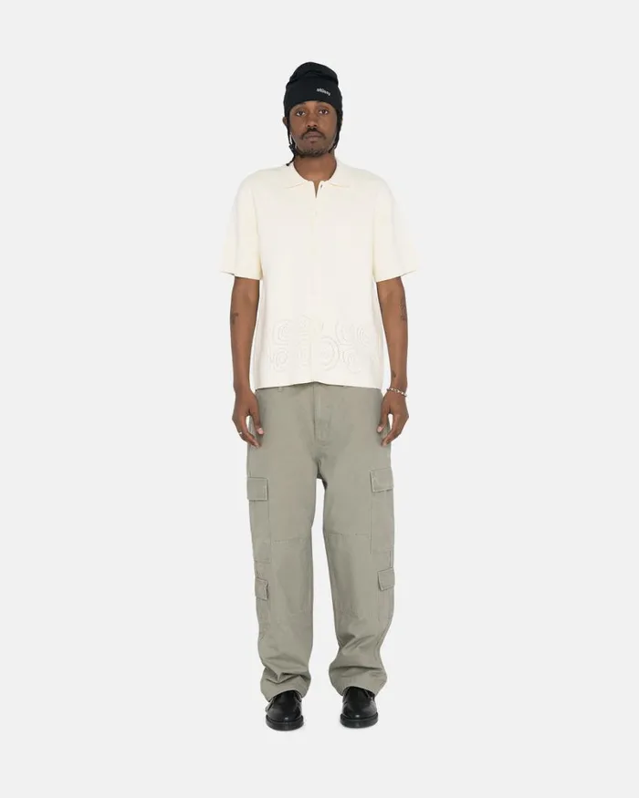 Pants Men Stussy RIPSTOP SURPLUS CARGO Olive Pants Men Stussy RIPSTOP SURPLUS CARGO Olive
