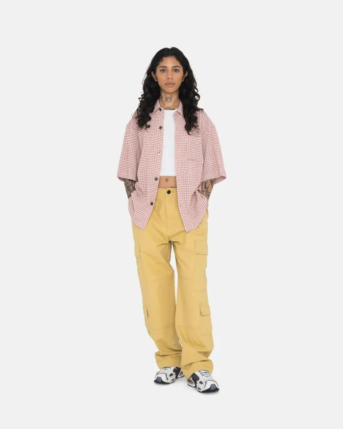 Pants Men Stussy RIPSTOP SURPLUS CARGO Sulphur Pants Men Stussy RIPSTOP SURPLUS CARGO Sulphur