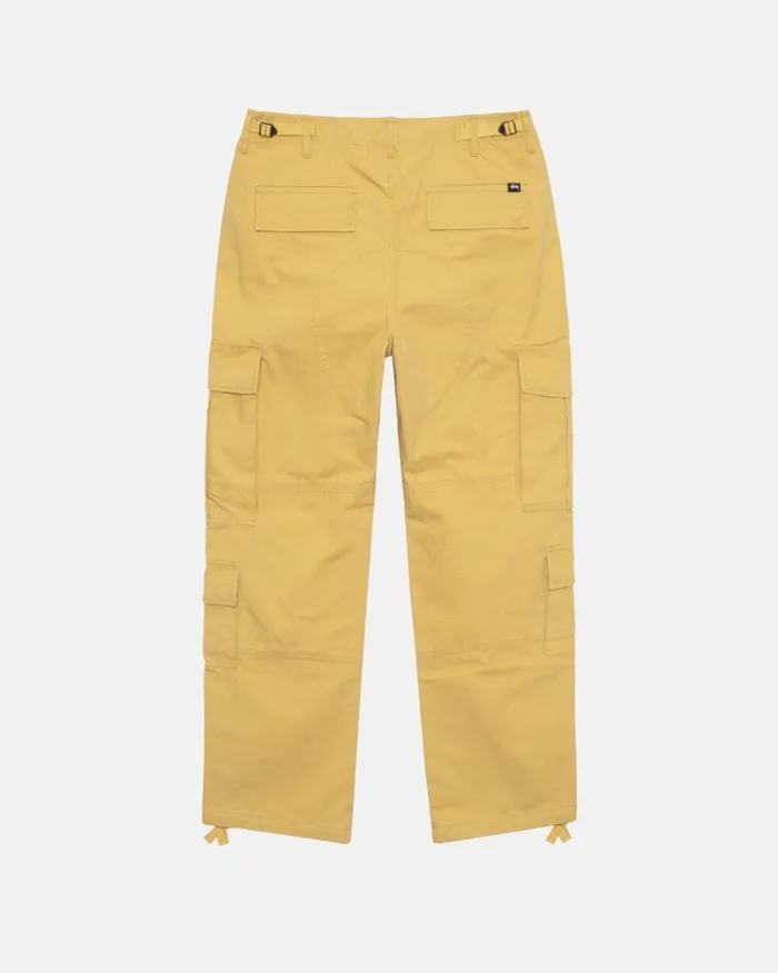 Pants Men Stussy RIPSTOP SURPLUS CARGO Sulphur Pants Men Stussy RIPSTOP SURPLUS CARGO Sulphur
