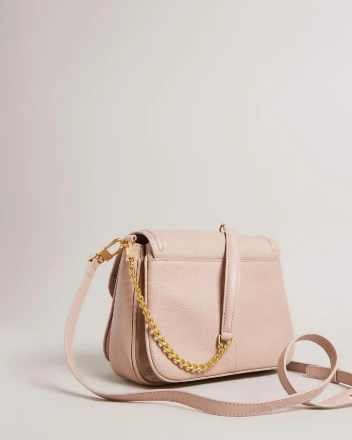 Pebble Leather Shoulder Bag Taupe Women Ted Baker Bags