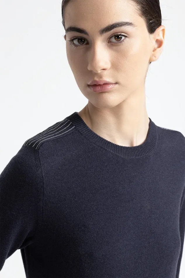 Peserico Dresses And Jumpsuits Woman Wool Silk And Cashmere Dress Blue Peserico Dresses And Jumpsuits Woman Wool Silk And Cashmere Dress Blue