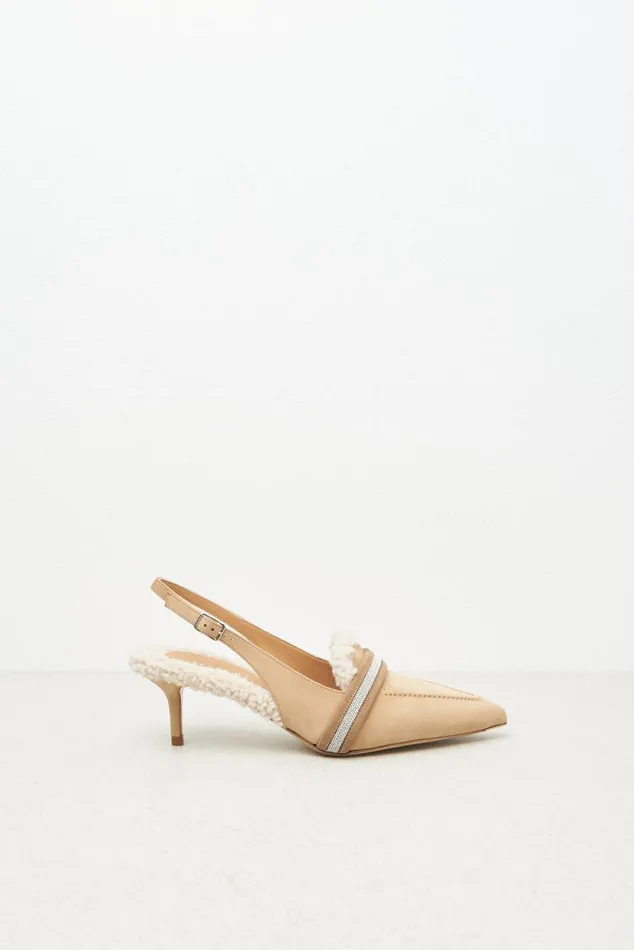 Peserico Shoes Woman Flat Slingback Pumps Chalet Peserico Shoes Woman Flat Slingback Pumps Chalet
