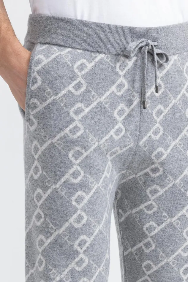 Peserico Suits And Sets ManWoman Wool Blend Logoed Trousers Granite Peserico Suits And Sets ManWoman Wool Blend Logoed Trousers Granite