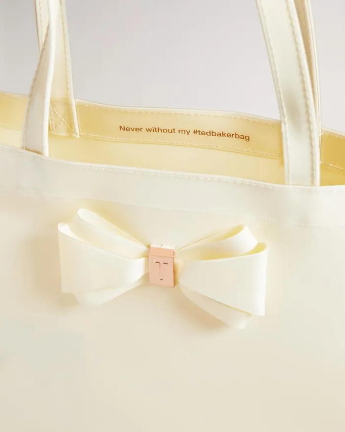 Plain Bow Large Icon Bag Ivory Women Ted Baker Bags