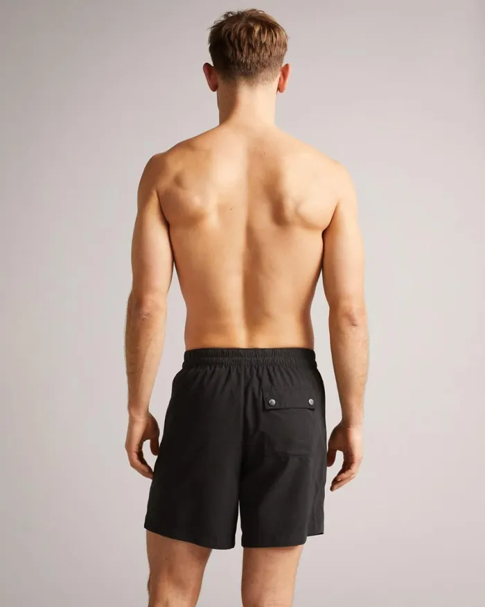Plain Swim Shorts Black Men Ted Baker Clothing