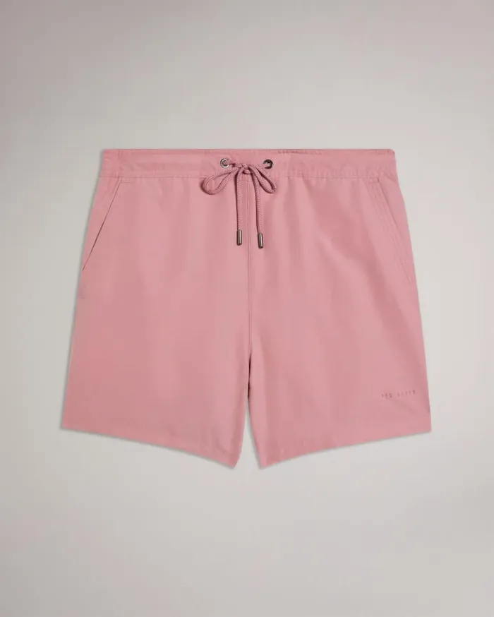 Plain Swim Shorts Pink Men Ted Baker Clothing