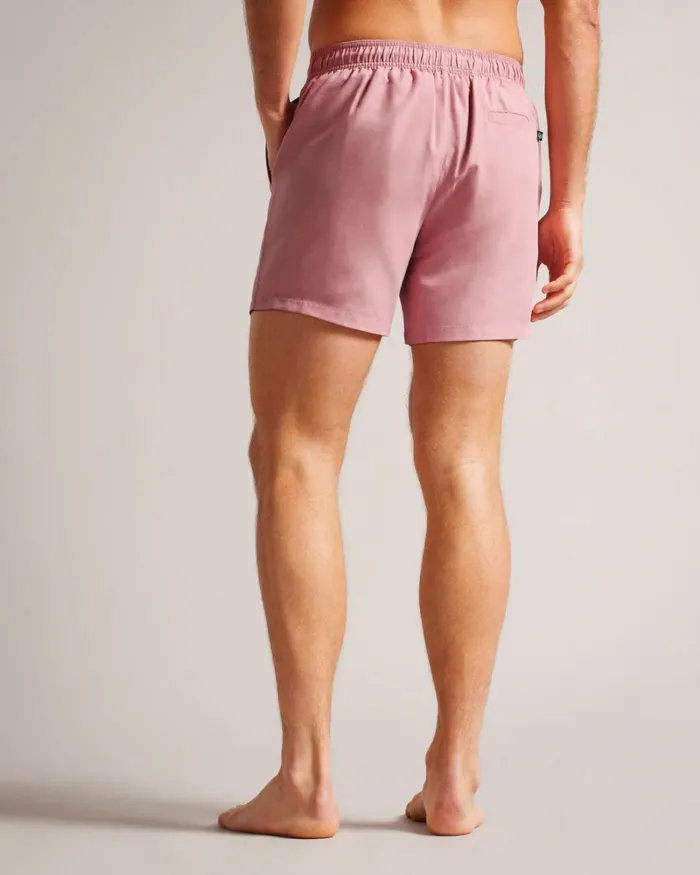 Plain Swim Shorts Pink Men Ted Baker Clothing
