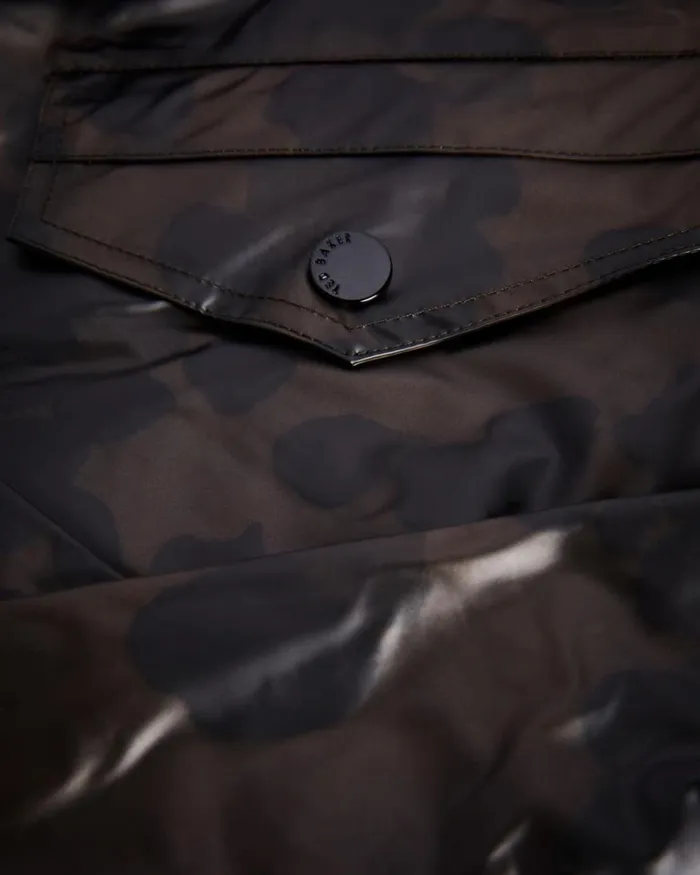 Printed Rain Mac Light Brown Women Ted Baker Coats and Jackets Printed Rain Mac Light Brown Women Ted Baker Coats and Jackets