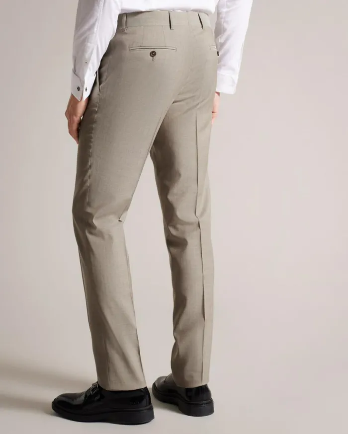 Pure Wool Sharkskin Suit Trousers Natural Men Ted Baker Clothing Pure Wool Sharkskin Suit Trousers Natural Men Ted Baker Clothing