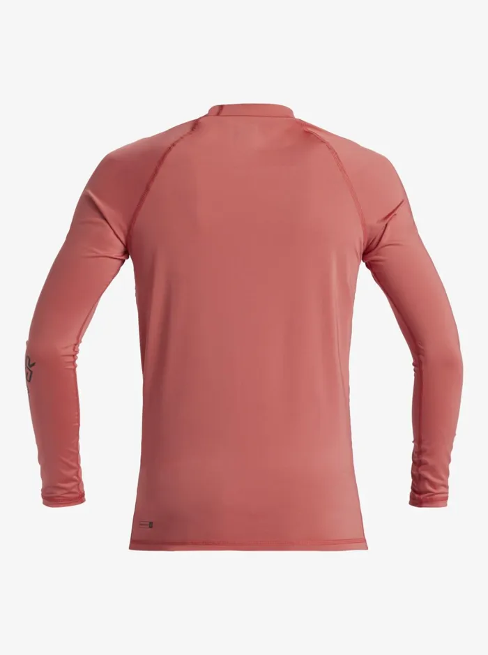 Rashguards Men Quiksilver All Time Long Sleeve Upf 50 Rashguard Mineral Red Rashguards Men Quiksilver All Time Long Sleeve Upf 50 Rashguard Mineral Red