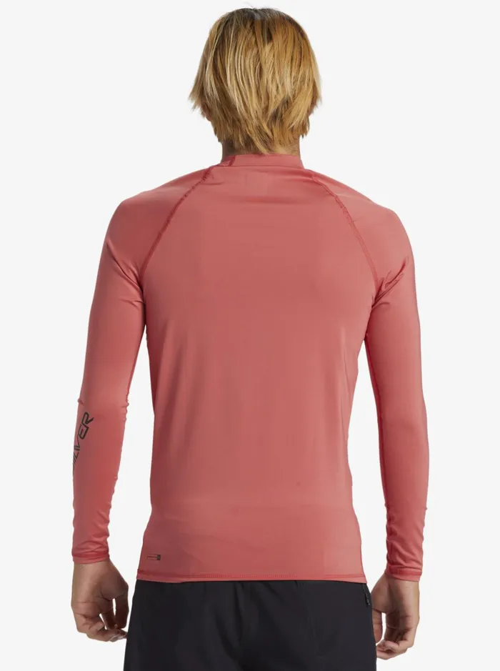 Rashguards Men Quiksilver All Time Long Sleeve Upf 50 Rashguard Mineral Red Rashguards Men Quiksilver All Time Long Sleeve Upf 50 Rashguard Mineral Red