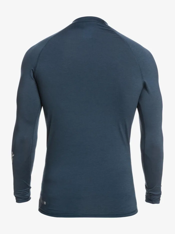 Rashguards Men Quiksilver All Time Long Sleeve Upf 50 Rashguard Navy Blazer Heather Rashguards Men Quiksilver All Time Long Sleeve Upf 50 Rashguard Navy Blazer Heather