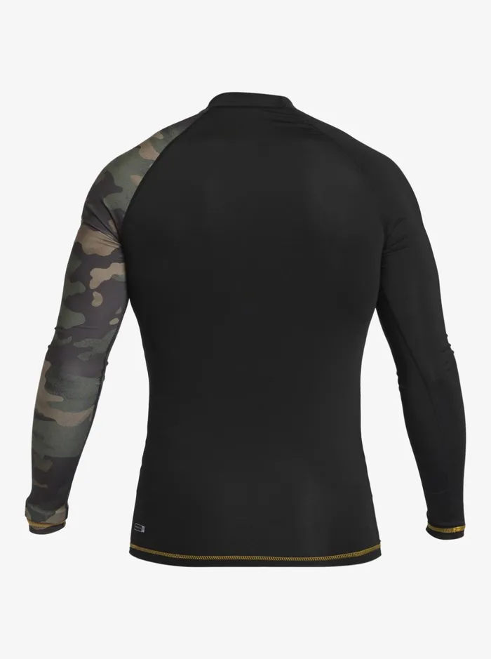 Rashguards Men Quiksilver Hi Island Rush Long Sleeve Upf 50 Rashguard Black Rashguards Men Quiksilver Hi Island Rush Long Sleeve Upf 50 Rashguard Black