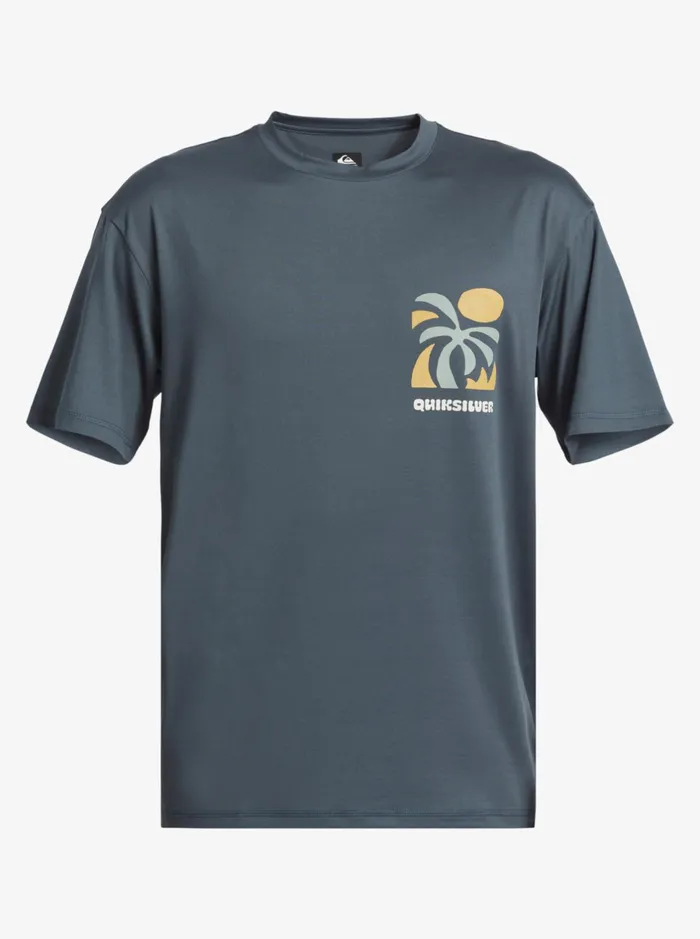 Rashguards Men Quiksilver Mix Session Upf 50 Short Sleeve Surf Tee Dark Slate Rashguards Men Quiksilver Mix Session Upf 50 Short Sleeve Surf Tee Dark Slate