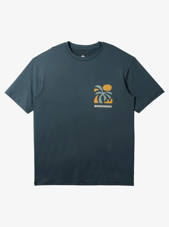 Rashguards Men Quiksilver Mix Session Upf 50 Short Sleeve Surf Tee Dark Slate Rashguards Men Quiksilver Mix Session Upf 50 Short Sleeve Surf Tee Dark Slate