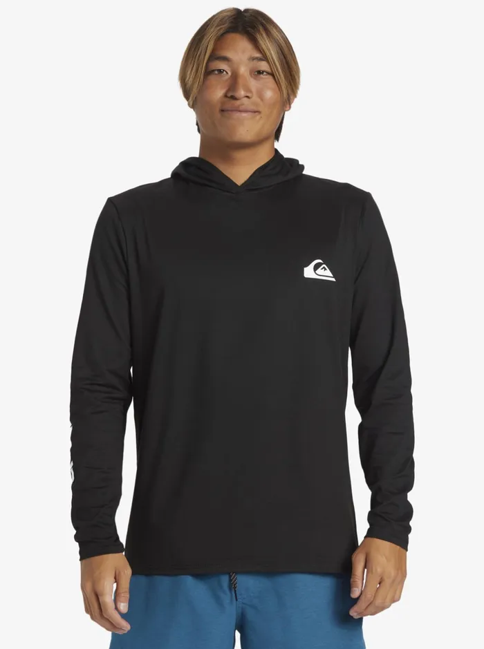 Rashguards Men Quiksilver Omni Session Upf 50 Long Sleeve Surf Tee Black Rashguards Men Quiksilver Omni Session Upf 50 Long Sleeve Surf Tee Black