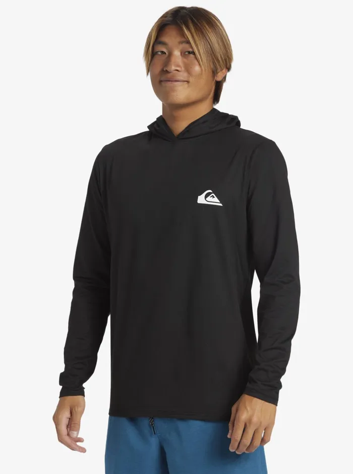 Rashguards Men Quiksilver Omni Session Upf 50 Long Sleeve Surf Tee Black Rashguards Men Quiksilver Omni Session Upf 50 Long Sleeve Surf Tee Black