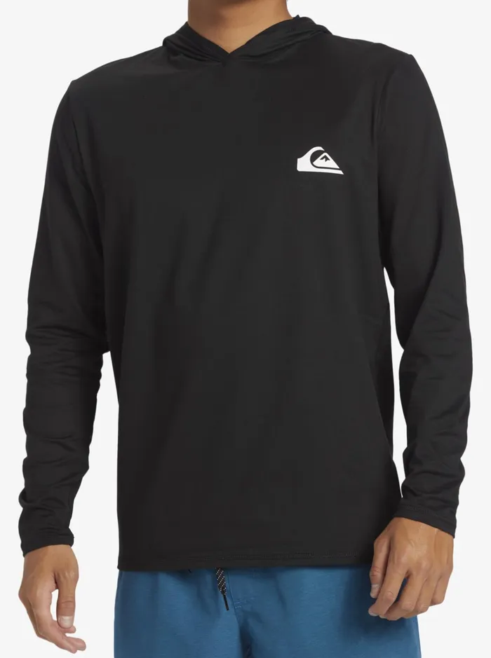 Rashguards Men Quiksilver Omni Session Upf 50 Long Sleeve Surf Tee Black Rashguards Men Quiksilver Omni Session Upf 50 Long Sleeve Surf Tee Black