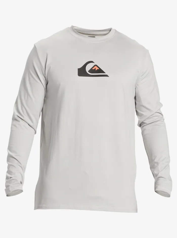 Rashguards Men Quiksilver Solid Streak Long Sleeve Upf 50 Surf Tee Gray Violet Rashguards Men Quiksilver Solid Streak Long Sleeve Upf 50 Surf Tee Gray Violet
