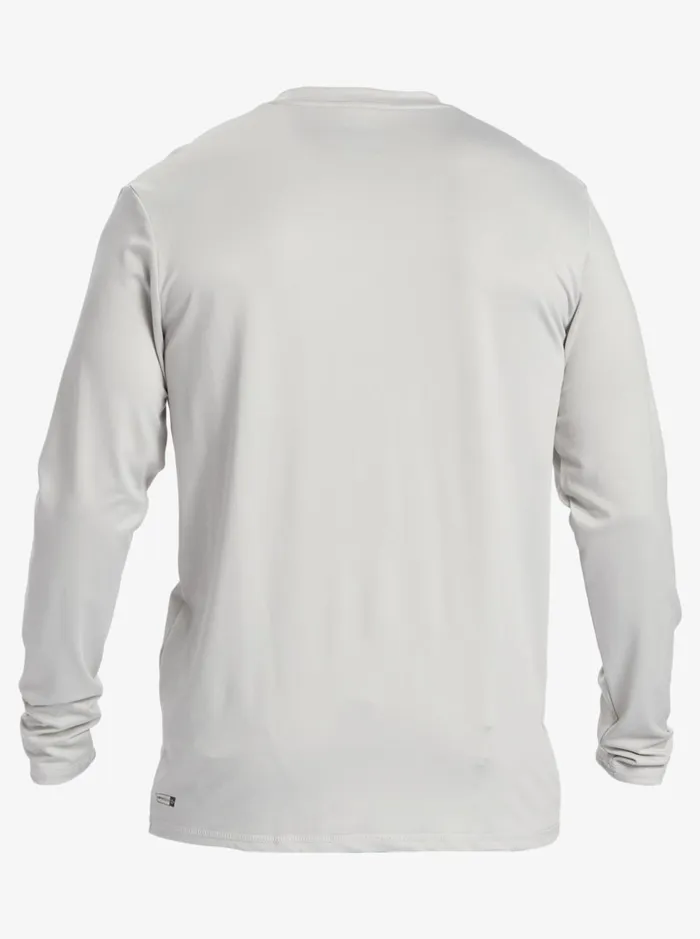 Rashguards Men Quiksilver Solid Streak Long Sleeve Upf 50 Surf Tee Gray Violet Rashguards Men Quiksilver Solid Streak Long Sleeve Upf 50 Surf Tee Gray Violet