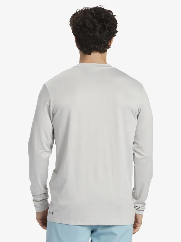 Rashguards Men Quiksilver Solid Streak Long Sleeve Upf 50 Surf Tee Gray Violet Rashguards Men Quiksilver Solid Streak Long Sleeve Upf 50 Surf Tee Gray Violet