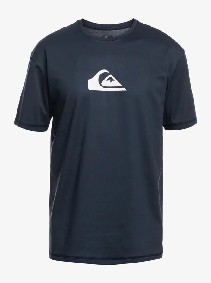 Rashguards Men Quiksilver Solid Streak Short Sleeve Upf 50 Surf Tee Navy Blazer Rashguards Men Quiksilver Solid Streak Short Sleeve Upf 50 Surf Tee Navy Blazer