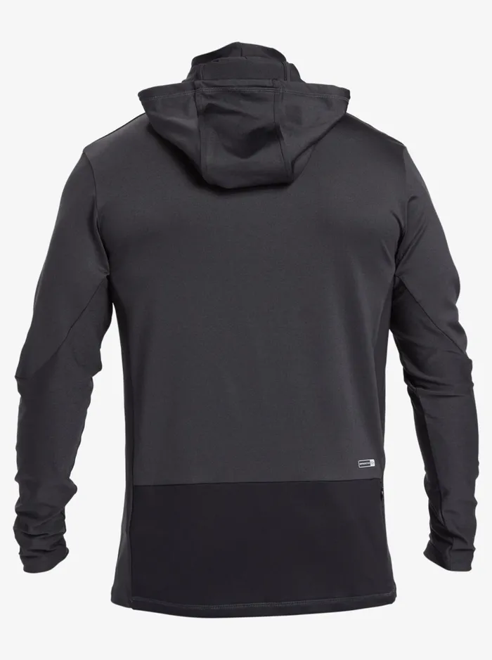 Rashguards Men Quiksilver Waterman Angler Hooded Upf 50 Long Sleeve Surf Tee Black Rashguards Men Quiksilver Waterman Angler Hooded Upf 50 Long Sleeve Surf Tee Black