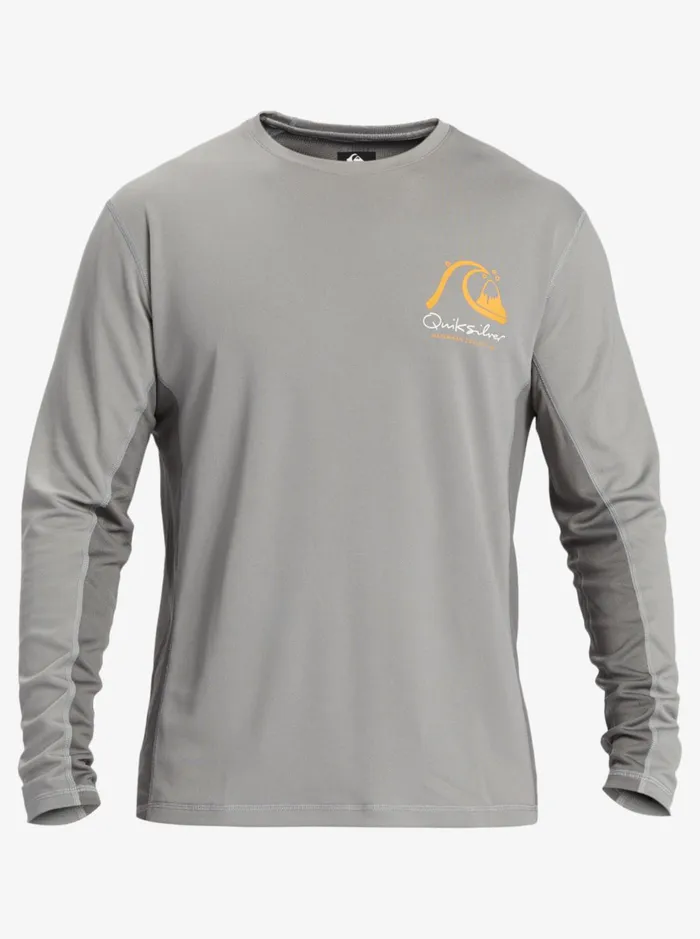 Rashguards Men Quiksilver Waterman Bamboo Check 2 Upf 50 Long Sleeve Surf Tee Sharkskin Rashguards Men Quiksilver Waterman Bamboo Check 2 Upf 50 Long Sleeve Surf Tee Sharkskin