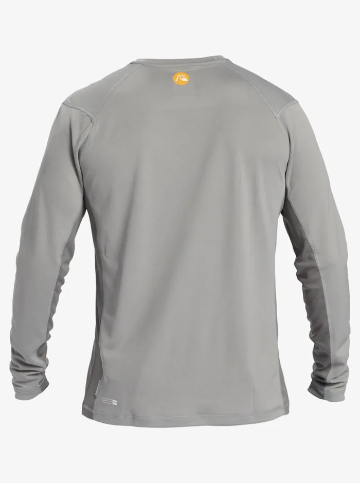 Rashguards Men Quiksilver Waterman Bamboo Check 2 Upf 50 Long Sleeve Surf Tee Sharkskin Rashguards Men Quiksilver Waterman Bamboo Check 2 Upf 50 Long Sleeve Surf Tee Sharkskin