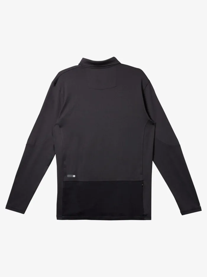 Rashguards Men Quiksilver Waterman Waterman Piscator Polo Long Sleeve Upf 50 Surf TShirt Black Rashguards Men Quiksilver Waterman Waterman Piscator Polo Long Sleeve Upf 50 Surf TShirt Black