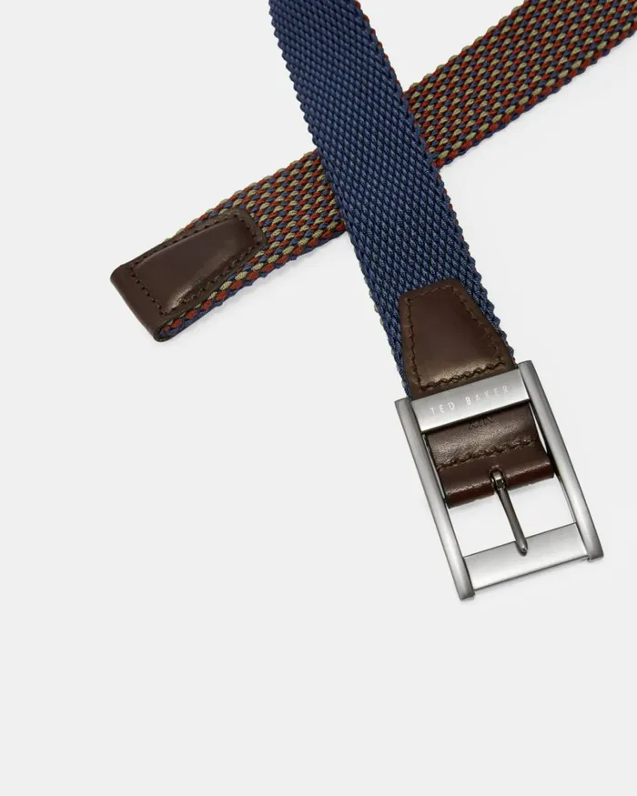 Reversible Elastic Belt Orange Men Ted Baker Belts