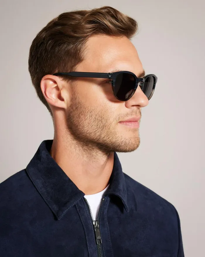 Round Colour Block Sunglasses Gray Men Ted Baker Sunglasses Round Colour Block Sunglasses Gray Men Ted Baker Sunglasses