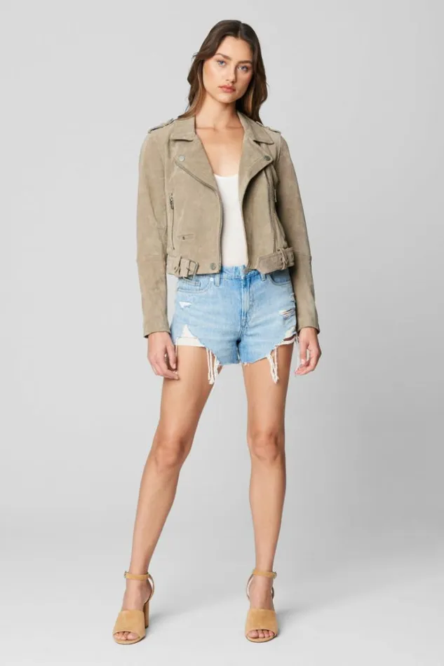 Sand Stoner Moto Jacket Women Blank NYC Jackets