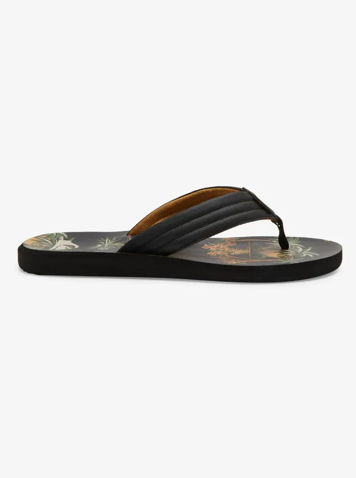 Sandals Men Quiksilver Carver Print Sandals Black 5 Sandals Men Quiksilver Carver Print Sandals Black 5