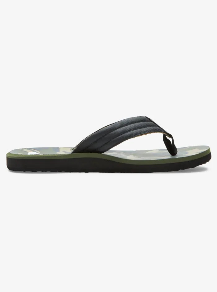 Sandals Men Quiksilver Carver Print Sandals Blackgreengrey Sandals Men Quiksilver Carver Print Sandals Blackgreengrey