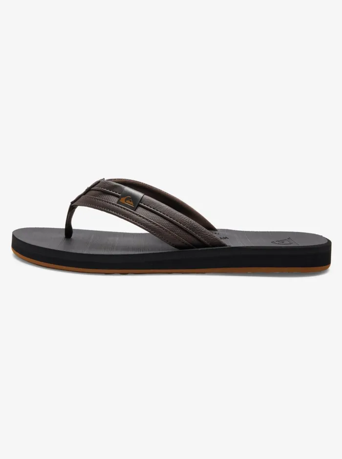 Sandals Men Quiksilver Carver Squish Sandals Brownblackbrown Sandals Men Quiksilver Carver Squish Sandals Brownblackbrown