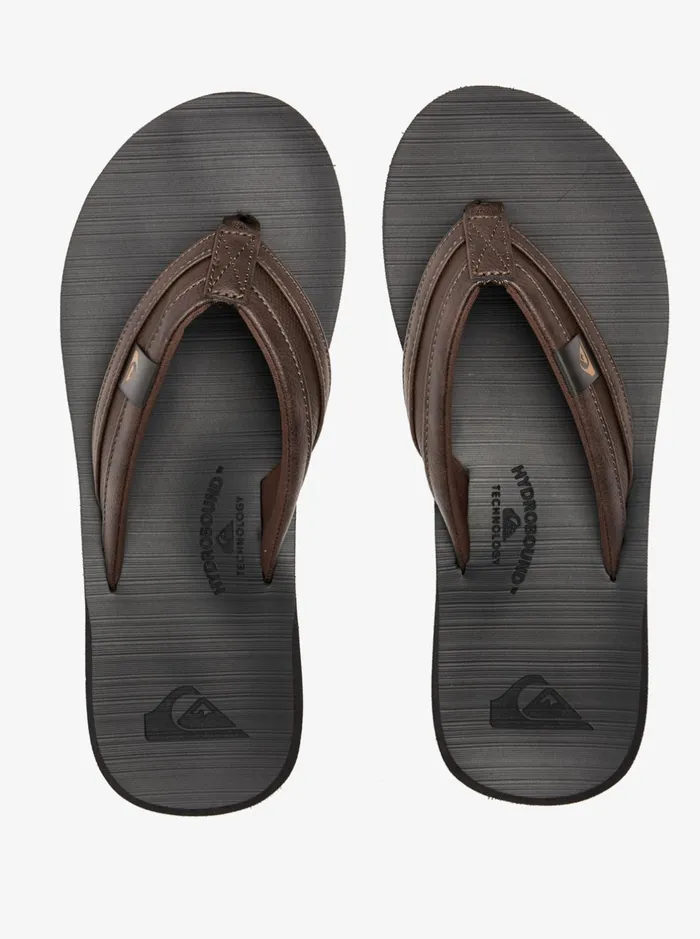 Sandals Men Quiksilver Carver Squish Sandals Brownblackbrown Sandals Men Quiksilver Carver Squish Sandals Brownblackbrown