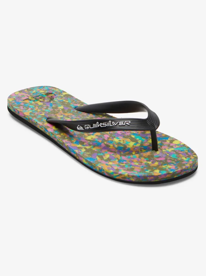 Sandals Men Quiksilver Molokai Recycled FlipFlops Blackblueblack