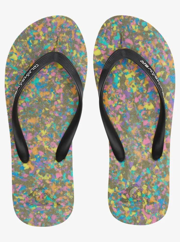 Sandals Men Quiksilver Molokai Recycled FlipFlops Blackblueblack Sandals Men Quiksilver Molokai Recycled FlipFlops Blackblueblack