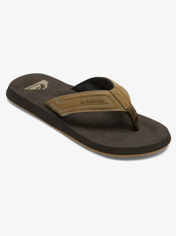 Sandals Men Quiksilver Monkey Wrench Core Sandals Tan 1