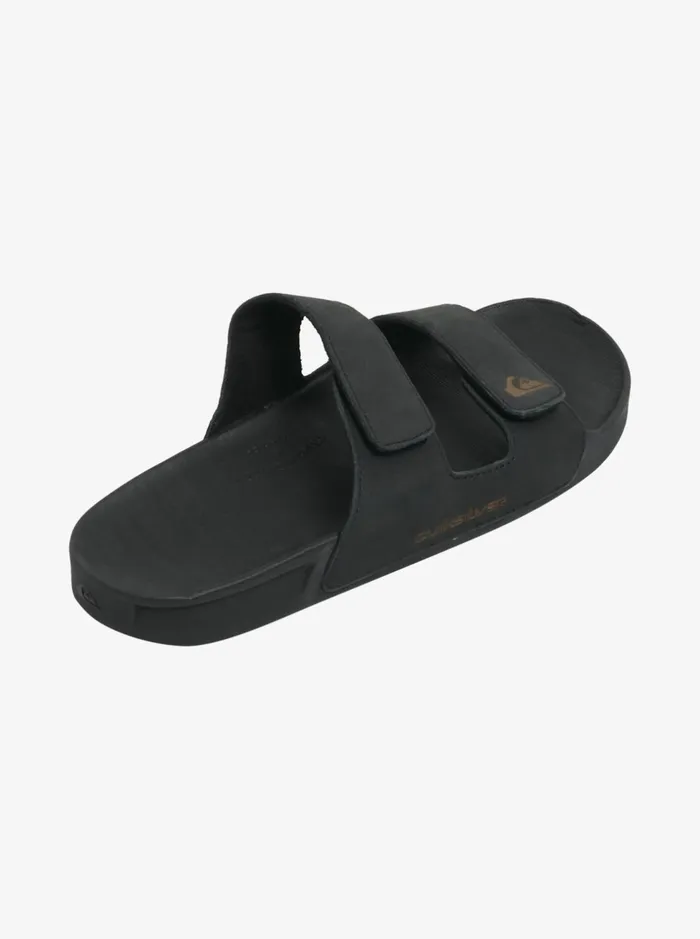 Sandals Men Quiksilver Rivi Leather Double Adjust Sandals Black 1 Sandals Men Quiksilver Rivi Leather Double Adjust Sandals Black 1