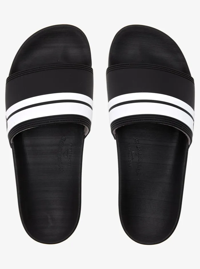 Sandals Men Quiksilver Rivi Slides Blackblackwhite Sandals Men Quiksilver Rivi Slides Blackblackwhite