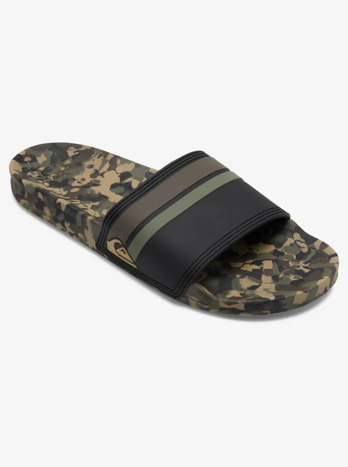Sandals Men Quiksilver Rivi Slides Green 2