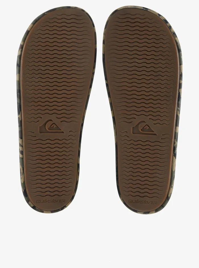 Sandals Men Quiksilver Rivi Slides Green 2 Sandals Men Quiksilver Rivi Slides Green 2